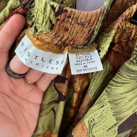 Silk botanical pants - Picture 4 of 4